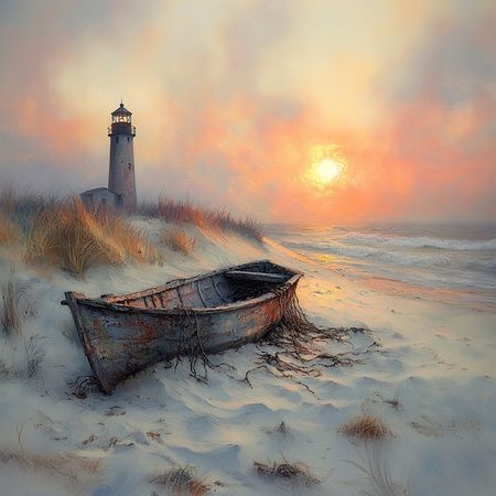 Obraz na płótnie canvas - Samotność latarnika