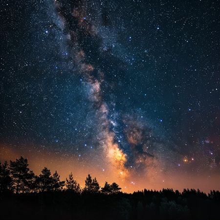 Obraz na płótnie canvas - Noc w Bieszczadach ☺