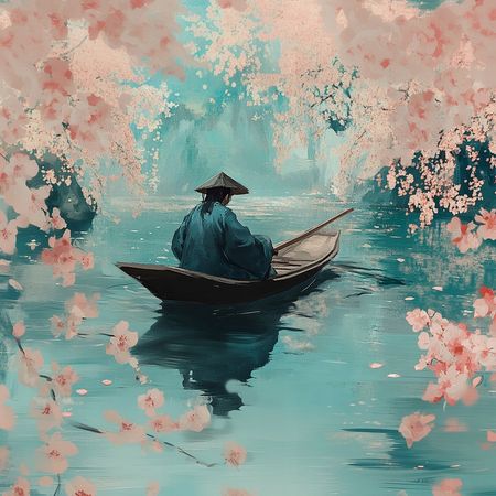 Obraz na płótnie canvas - Popołudnie na rzece