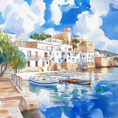 Obraz na płótnie canvas - Słoneczna Ibiza