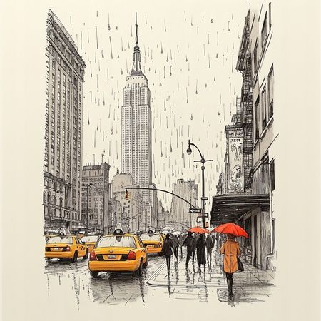 Obraz na płótnie canvas - Godziny szczytu... w deszczu