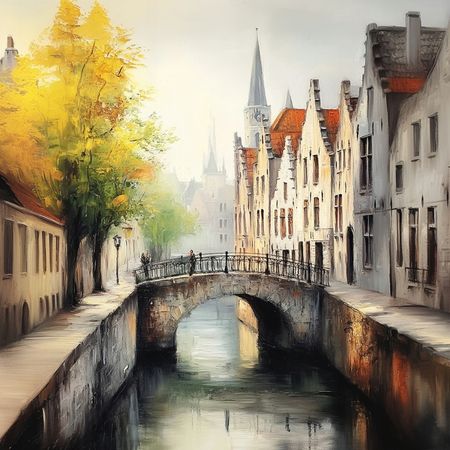 Obraz na płótnie canvas - Starówka w Gandawie