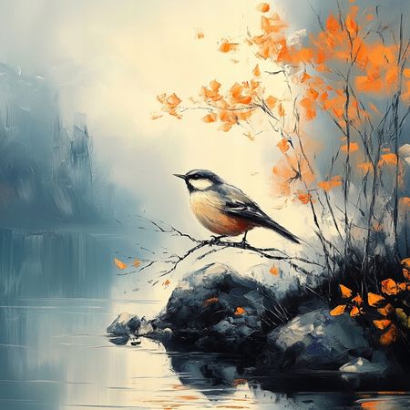 Obraz na płótnie canvas - Sikorka