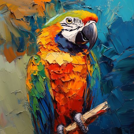 Obraz na płótnie canvas - Kolorowa ara