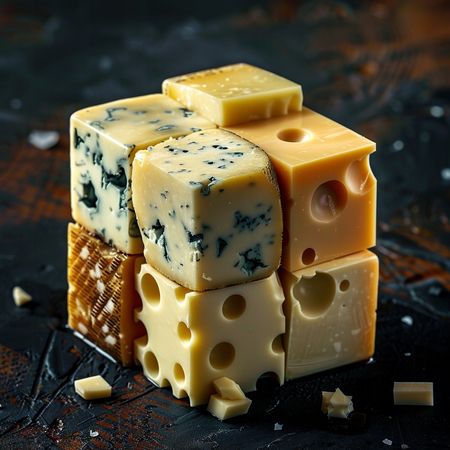 Obraz na płótnie canvas - Serowa kostka Rubika ☺