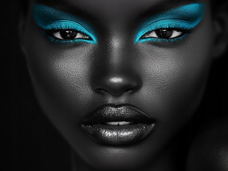 Obraz na płótnie canvas - Portret w turkusie