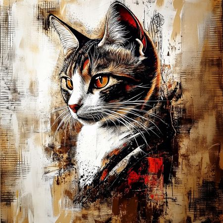 Obraz na płótnie canvas - Portret kota