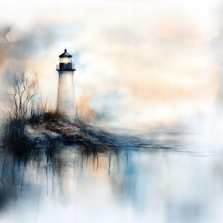 Obraz na płótnie canvas - Światełko we mgle