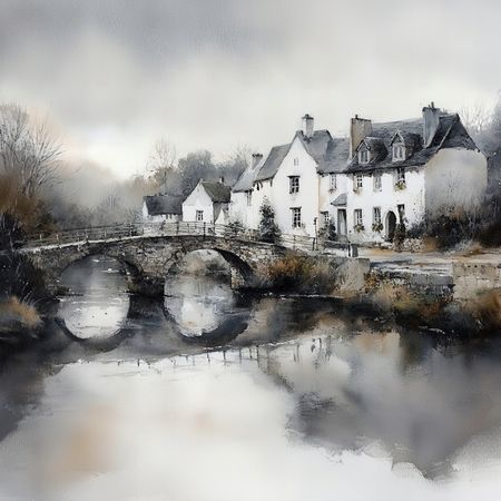 Obraz na płótnie canvas - Angielska wioska