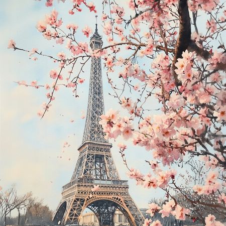 Obraz na płótnie canvas - Wiosna w Paryżu