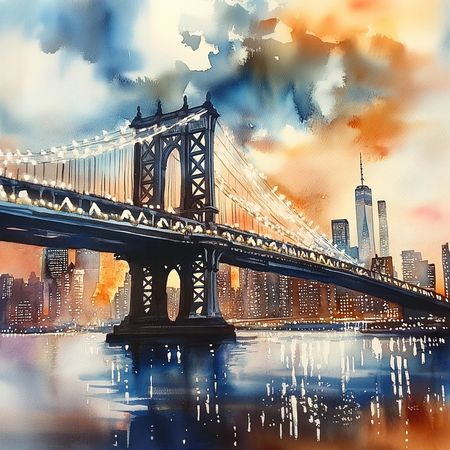 Obraz na płótnie canvas - Manhattan Bridge