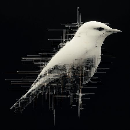 Obraz na płótnie canvas - Pixel bird