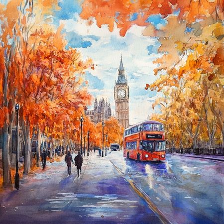 Obraz na płótnie canvas - Jesienny Londyn