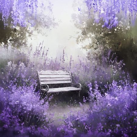 Obraz na płótnie canvas - Lawendowy zakątek