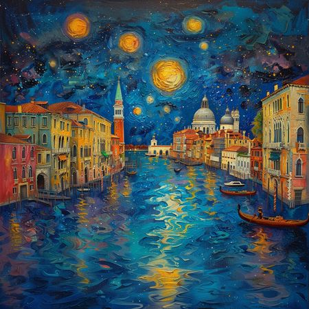 Obraz na płótnie canvas - Noc w Wenecji