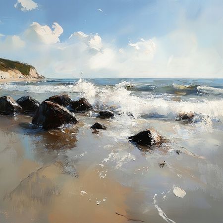 Obraz na płótnie canvas - Na fali