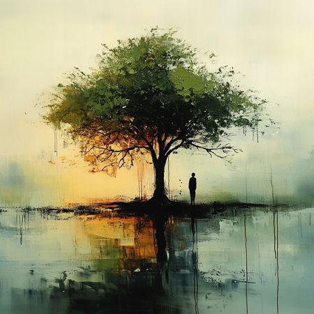 Obraz na płótnie canvas - Człowiek w naturze