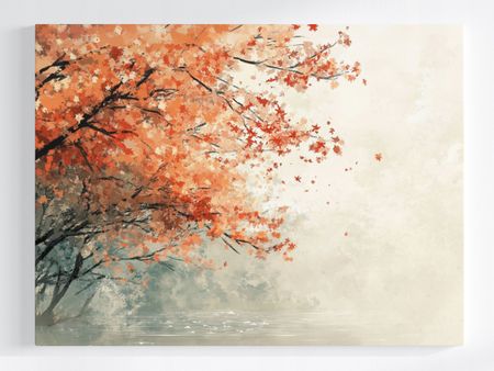 Obraz na płótnie canvas - Drzewo nad rzeką