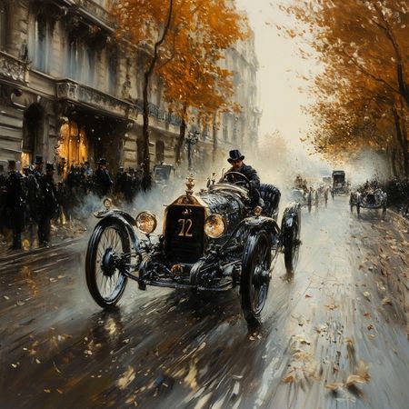 Obraz na płótnie canvas - Retro wyścig