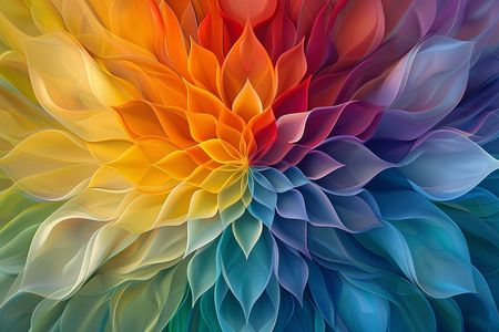 Obraz na płótnie canvas - Tęczowa mandala