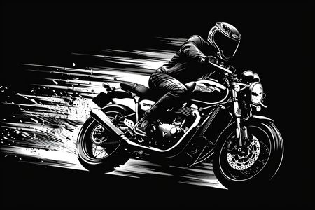 Obraz na płótnie canvas - Prędkość na dwóch kołach