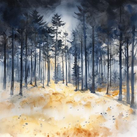 Obraz na płótnie canvas - Tajemniczy las