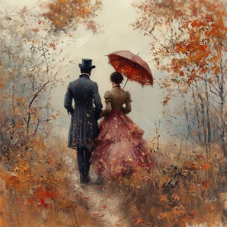 Obraz na płótnie canvas - Jesienna przechadzka