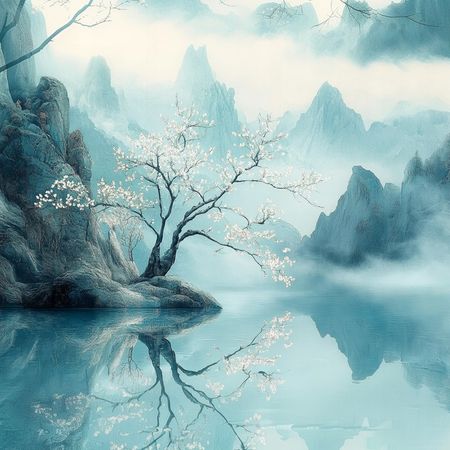 Obraz na płótnie canvas - Turkusowy pejzaż