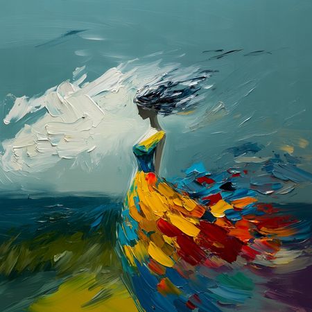 Obraz na płótnie canvas - Barwy na wietrze