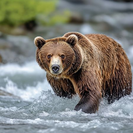 Obraz na płótnie canvas - Misiek w kąpieli