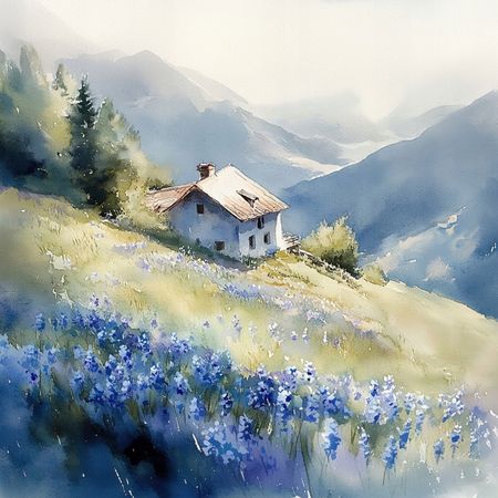 Obraz na płótnie canvas - Domek z widokiem