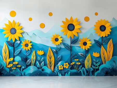 Obraz na płótnie canvas - Słoneczny pejzaż