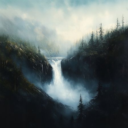 Obraz na płótnie canvas - Wodospad Twin Peaks