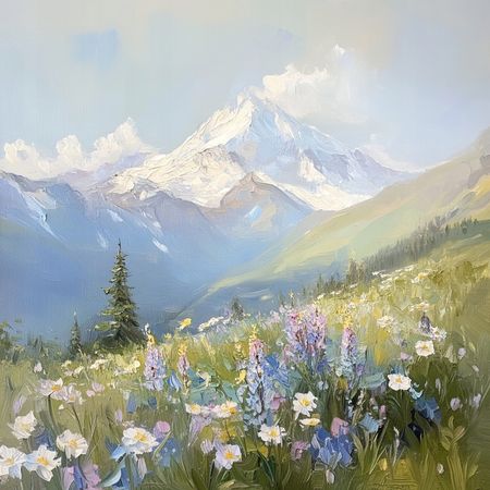 Obraz na płótnie canvas - Alpejska wiosna