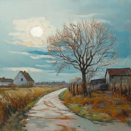 Obraz na płótnie canvas - Wiejska droga