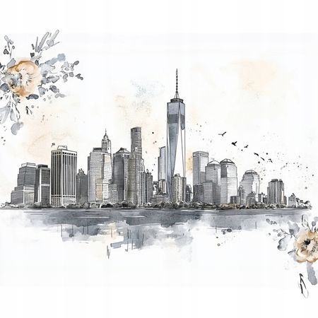 Obraz na płótnie canvas - Panorama Manhattanu