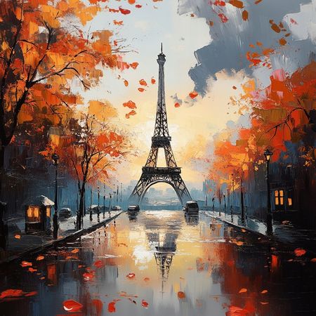 Obraz na płótnie canvas - W deszczowym lustrze