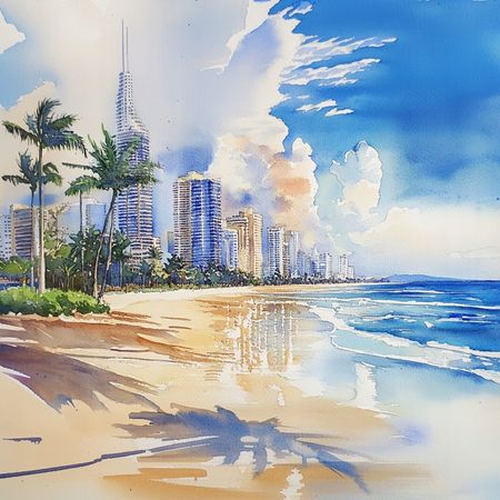 Obraz na płótnie canvas - Plaża Gold Coast