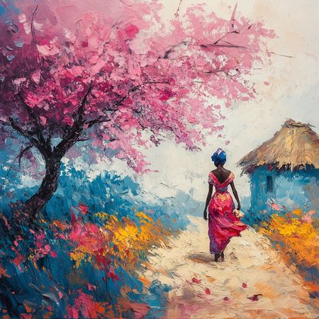 Obraz na płótnie canvas - Kolorowa Afryka