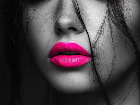 Obraz na płótnie canvas - Portret w różu