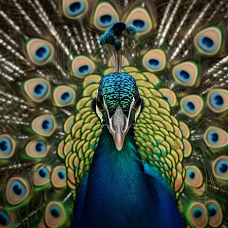 Obraz na płótnie canvas - Pawi portret