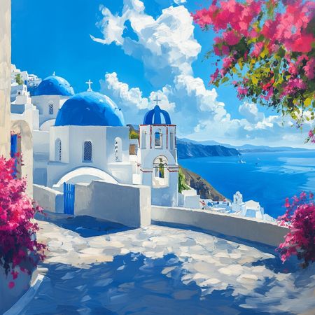 Obraz na płótnie canvas - Urok greckiej wyspy