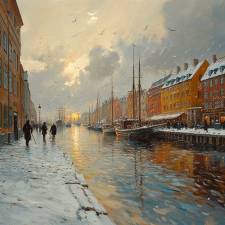 Obraz na płótnie canvas - Nyhavn, Kopenhaga