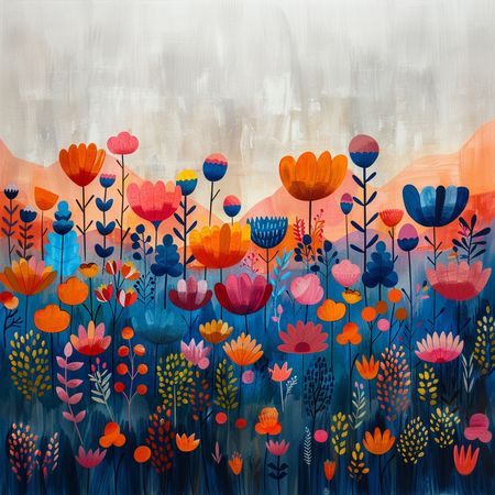 Obraz na płótnie canvas - Łąka kwietna