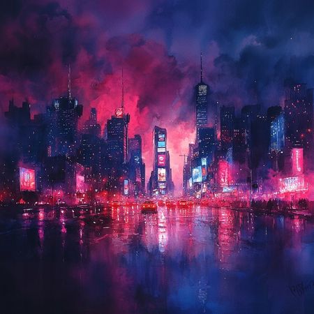 Obraz na płótnie canvas - Nocne życie miasta