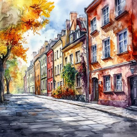 Obraz na płótnie canvas - Uliczka