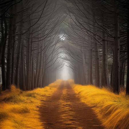 Obraz na płótnie canvas - Tajemnicza aleja