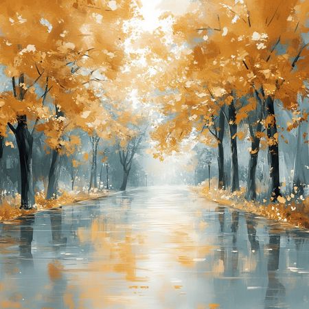 Obraz na płótnie canvas - Jesienny deszcz