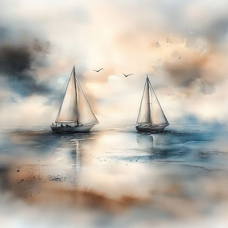 Obraz na płótnie canvas - Relaks pod żaglami