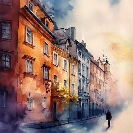 Obraz na płótnie canvas - Kamienice starego miasta